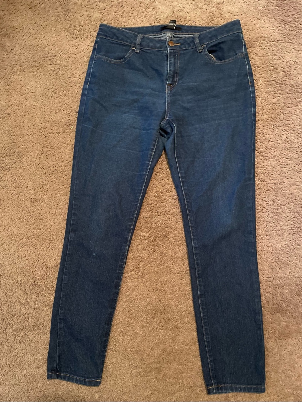 Forever 21 Dark Blue Skinny Jeans - Slim Fit